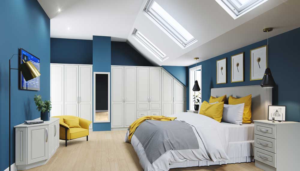 The main benefits for fitted wardrobes compared to free standing units